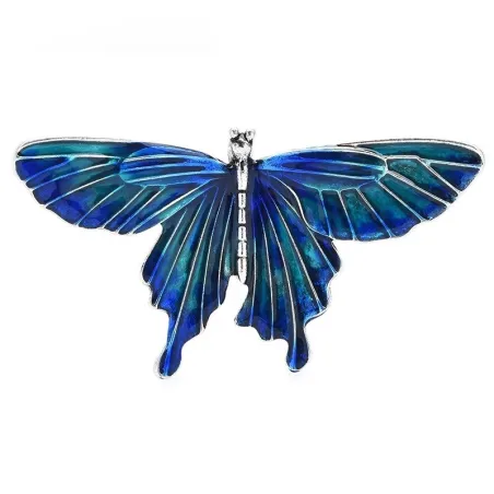 Broche papillon en émail