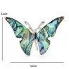 Broche papillon coquillage naturel