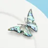 Broche papillon coquillage naturel
