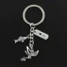 Bateau de pêcheur - LOVE - pendentifs poissons - porte-clés