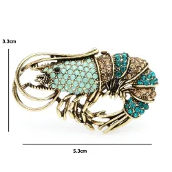 Crevette cristal - broche