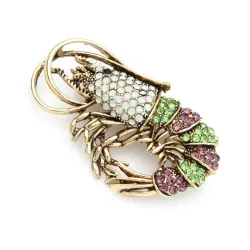 Crevette cristal - broche