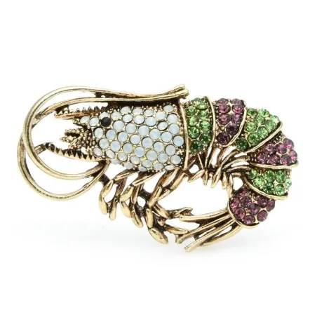 Crevette cristal - broche