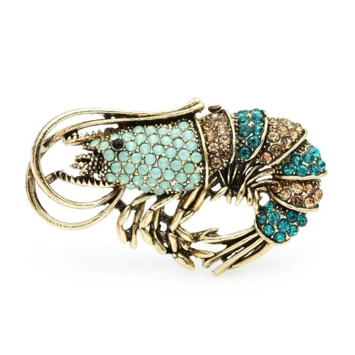 Crevette cristal - broche