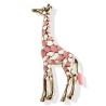 Enamel giraffe - brooch - colourful - goldBrooches