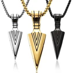 Pendentif pointe de flèche - collier de style hip-hop