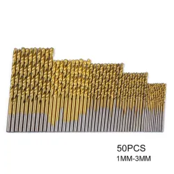 Titanium coated twist drill bits - 50 piecesBits & drills