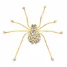 Araignée en cristal d'or - broche
