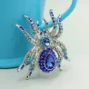 Grande broche araignée en cristal
