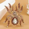 Grande broche araignée en cristal