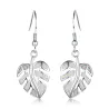 Boucles d'oreilles pendantes en argent - opale de cristal colorée