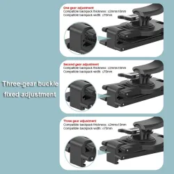 360 degree rotary backpack clip - for GoPro HeroMounts
