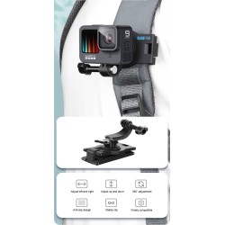 Clip de sac à dos rotatif à 360 degrés - pour GoPro Hero
