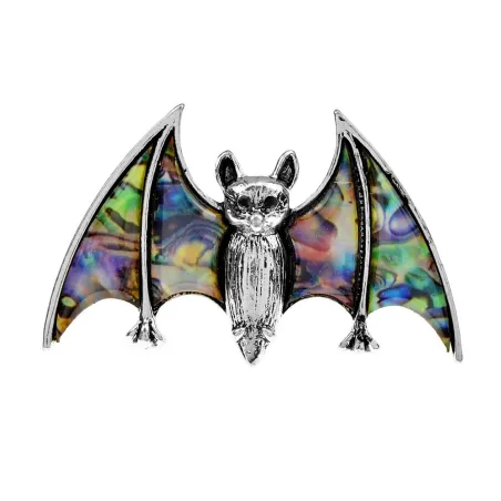 Chauve-souris en cristal coloré - broche