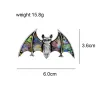 Chauve-souris en cristal coloré - broche