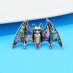 Chauve-souris en cristal coloré - broche