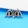Chauve-souris en cristal coloré - broche