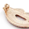 Lèvres en cristal rouge - broche