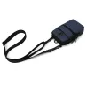 Small canvas shoulder bag - zippers - headphone holeBags