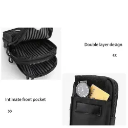 Petit sac à bandoulière multifonctionnel - sac de taille - étanche