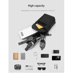 Petit sac à bandoulière multifonctionnel - sac de taille - étanche
