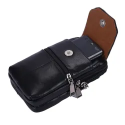 Sac à bandoulière multifonctionnel - sac banane en cuir