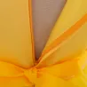 Robe fleurie en dentelle - avec noeud - cristaux - sequins