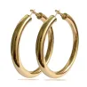 Boucles d'oreilles créoles larges - 70mm