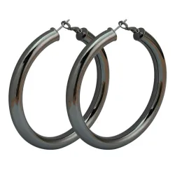 Boucles d'oreilles créoles larges - 70mm