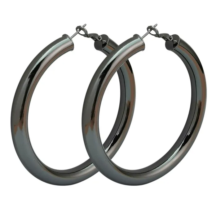 Boucles d'oreilles créoles larges - 70mm