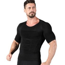 T-shirt amincissant homme - manches courtes - compression - body-shaper
