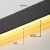 Applique LED moderne en aluminium