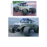 Camion tout-terrain RC - télécommande - batterie - phares LED - 4WD - 40km/h