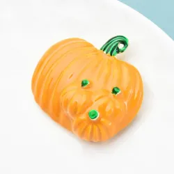 Citrouilles d'Halloween - broche en émail