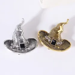 Chapeau de sorcière métal - Broche Halloween