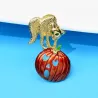 Broche chat / citrouille