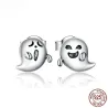 Boucles d'oreilles petit diable / fantôme - argent sterling 925