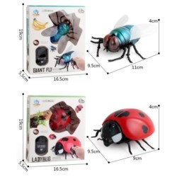 Jouet RC infrarouge - avec télécommande - mouche - coccinelle - papillon - crabe