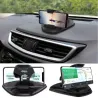 Support universel pour téléphone de voiture - support de tableau de bord - rotatif - base collante