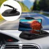 Support universel pour téléphone de voiture - support de tableau de bord - rotatif - base collante