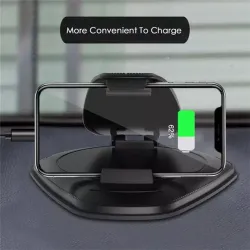 Support universel pour téléphone de voiture - support de tableau de bord - rotatif - base collante