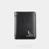Portefeuille à la mode - porte-cartes de crédit - antivol RFID - pliable - cuir véritable