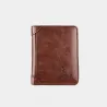 Portefeuille à la mode - porte-cartes de crédit - antivol RFID - pliable - cuir véritable