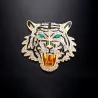 Broche cristal tigre rugissant