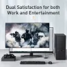 Baseus - Sélecteur 4K HD - adaptateur bidirectionnel - répartiteur - convertisseur - pour PS4 TV Box PC
