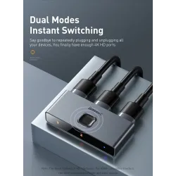 Baseus - Sélecteur 4K HD - adaptateur bidirectionnel - répartiteur - convertisseur - pour PS4 TV Box PC