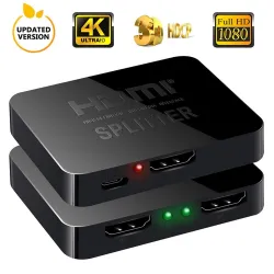 Répartiteur HDMI 4K - Full HD - 1080P - Amplificateur 1 entrée 2 sorties - double affichage - pour HDTV DVD PS3 Xbox