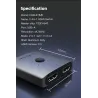 Splitter HDMI 4K - 60Hz - Adaptateur 1x2/2x1 - Convertisseur 2 en 1