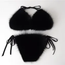 Ensemble bikini sexy - fourrure de renard