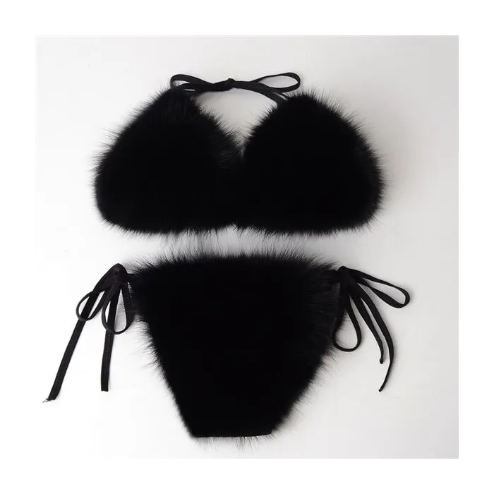 Ensemble bikini sexy - fourrure de renard